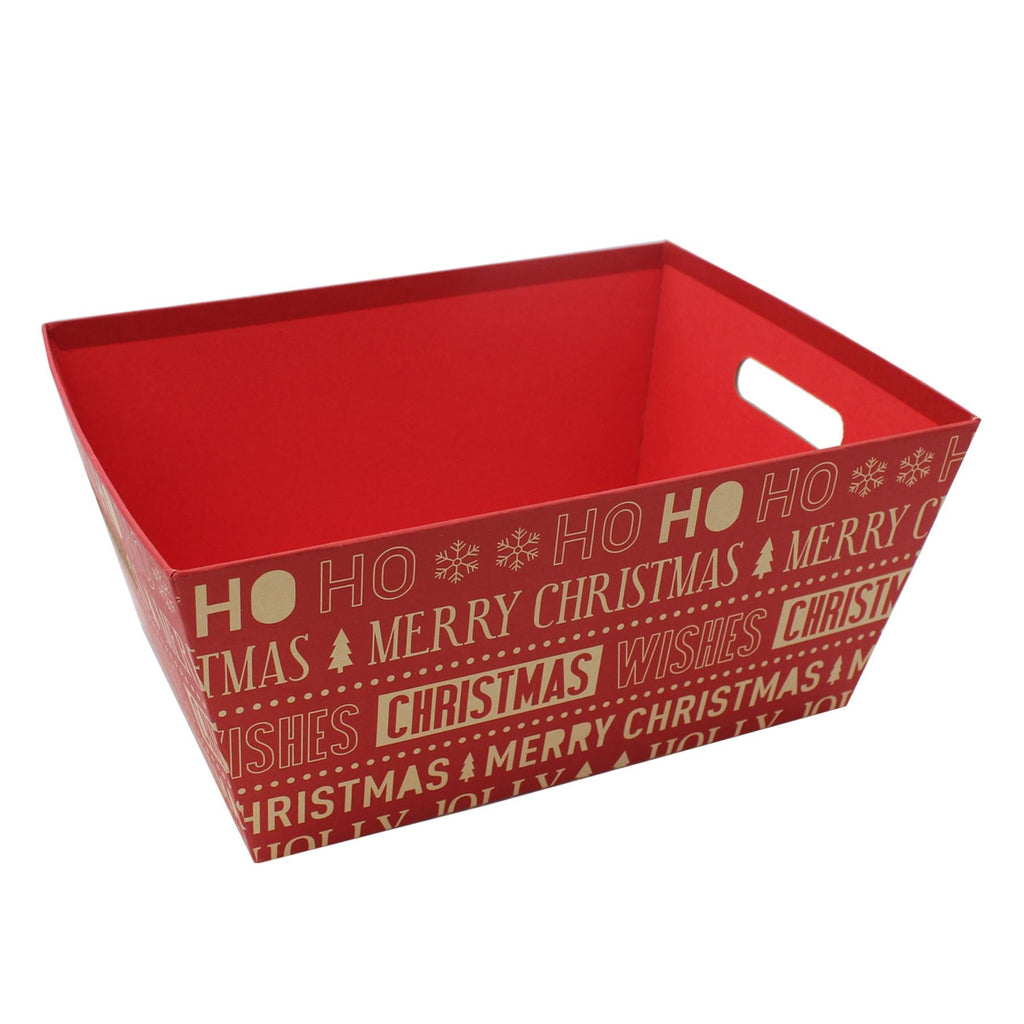 Christmas Hamper Gift Box Small Medium or Large HO HO HO - Choose Size
