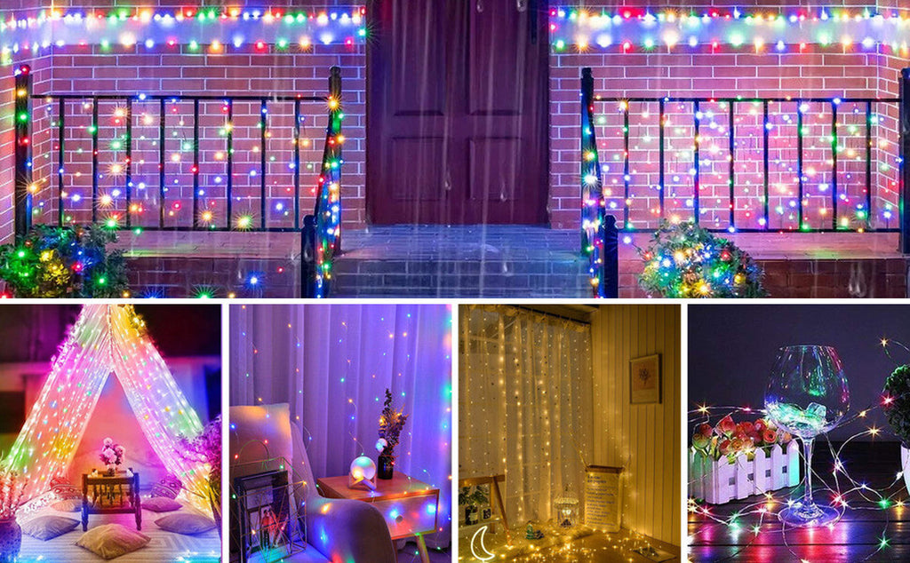 10M 15M SMART RGBIC LED FAIRY STRING LIGHT REMOTE BLUETOOTH APP USB WATERPROOF