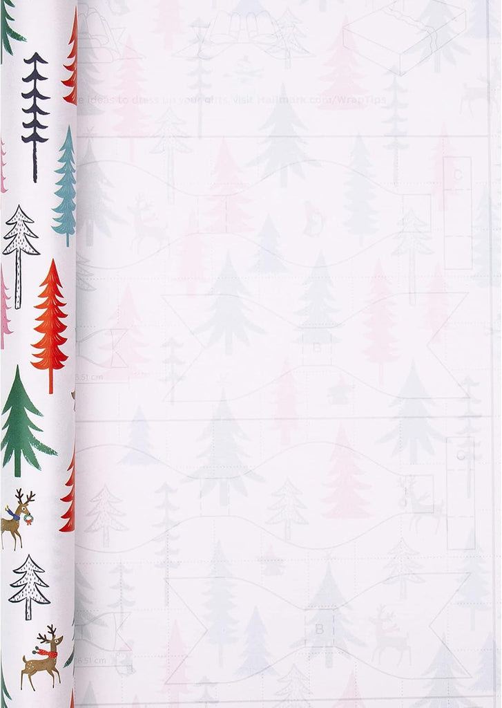 Christmas Wrapping Paper Pack - 3 Rolls in 1 Contemporary Festive Design