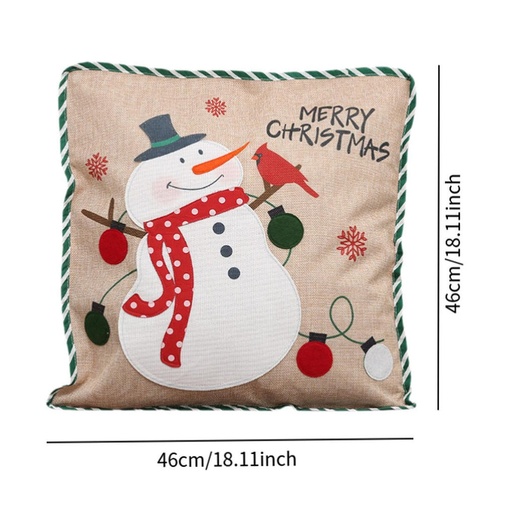 Christmas Pillow Cover Pillow Case Home Decor 46X46Cm Decorative Square
