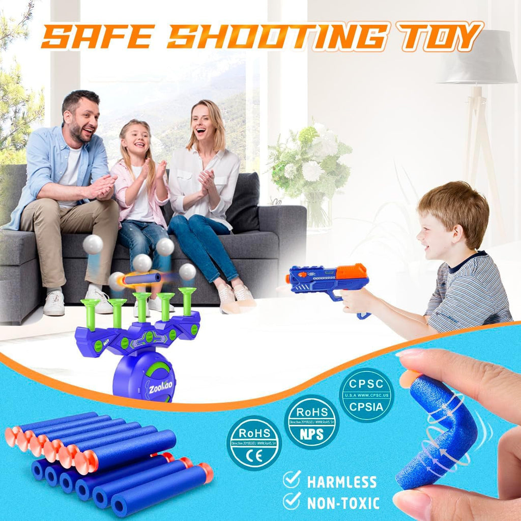 Hover Shooting Games Toys for 6 7 8 9 10+ Year Old Boys Kids, Nerf Gun Toy with Auto Reset Targets Birthday Christmas Xmas Gifts for 6-12 Year Old Boys Kids Outdoor & Indoor Cool Toy