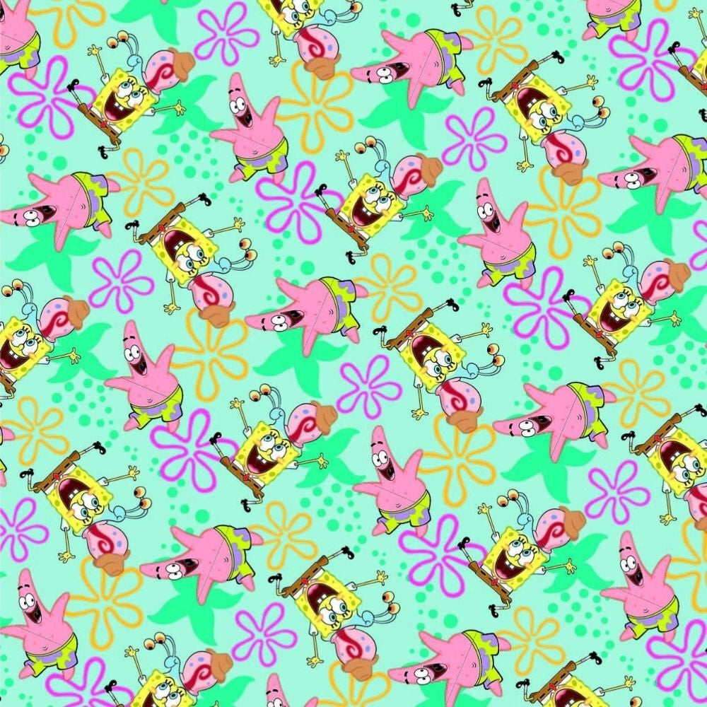 Wrapping Paper Spongebob Square Pants Kids Birthday Gift Wrap 3 X 4M Roll