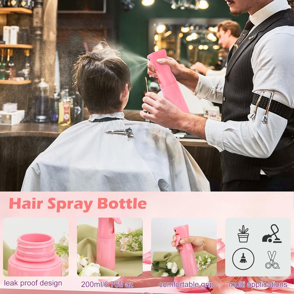 Hair Brush Set,14 Pcs Hair Brushes Hairdressing Tools,Includes Transparent Cosmetic Bag,Spray Bottle,Edges Brush,Curly Hair Brush,Round Brush,Scalp Brush and Hair Clips,Hair Care Styling Tools