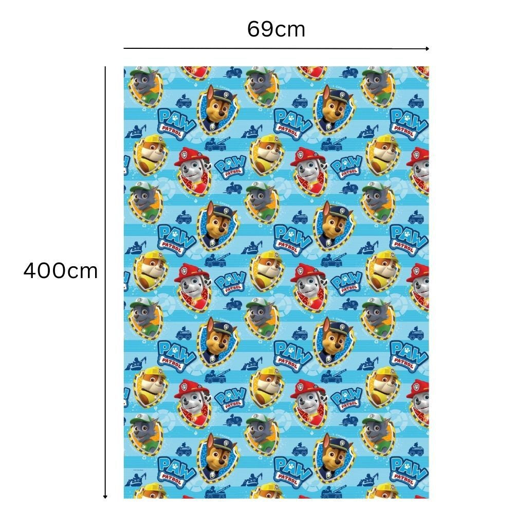 Wrapping Paper Paw Patrol Kids Birthday Gift Wrap 3 X 4M Roll Official Product