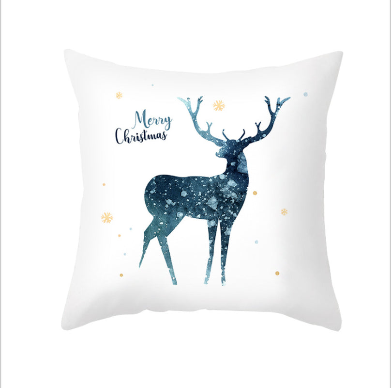 NEW 2025 CHRISTMAS NEW YEAR POLYESTER CUSHION COVER PILLOW CASE HOME SOFA DECOR