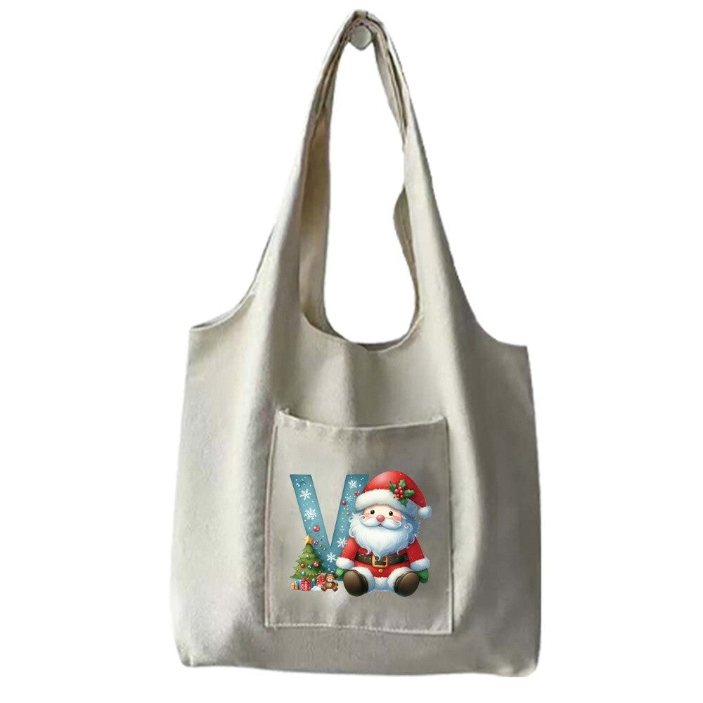 Christmas Gift Canvas Shopping Bag Shoulder Tote Shopper Bag Reusable Handbag UK