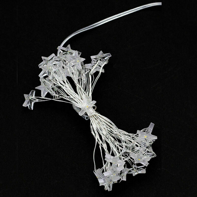 20 LED Star Lights Battery Garden Fairy String Micro Wedding Party Bedroom Decor