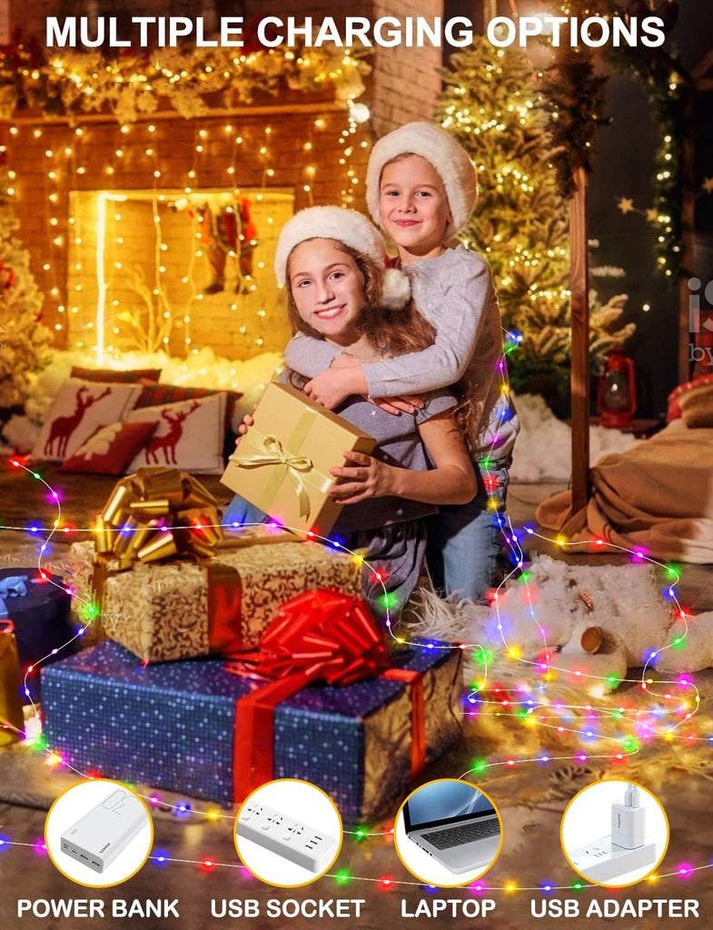 10M 20M RGBIC Chasing Effect LED String Fairy Lights Dream Color+Remote Control