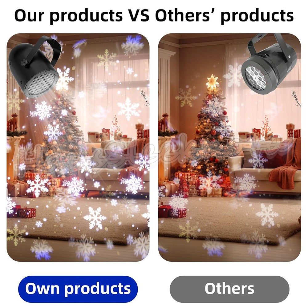 Christmas LED Laser Projector Light Snowflake Elk Party Lamp Outdoor Landscape