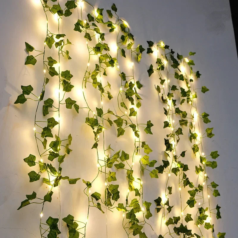 Flower Leaf String Fairy Lights Battery Powered Christmas Tree Garland UK