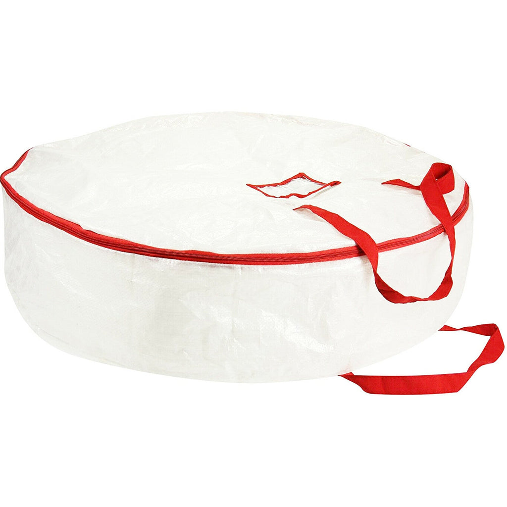 LARGE STORAGE CONTAINER BAG for CHRISTMAS WREATH DECORATION XMAS ITEMS up to 30"