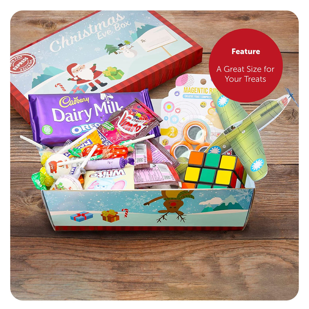 PACK of 6 CHRISTMAS EVE BOX CHRISTMAS GIFT BOX XMAS WRAPPING 32 X 21 X 11Cm