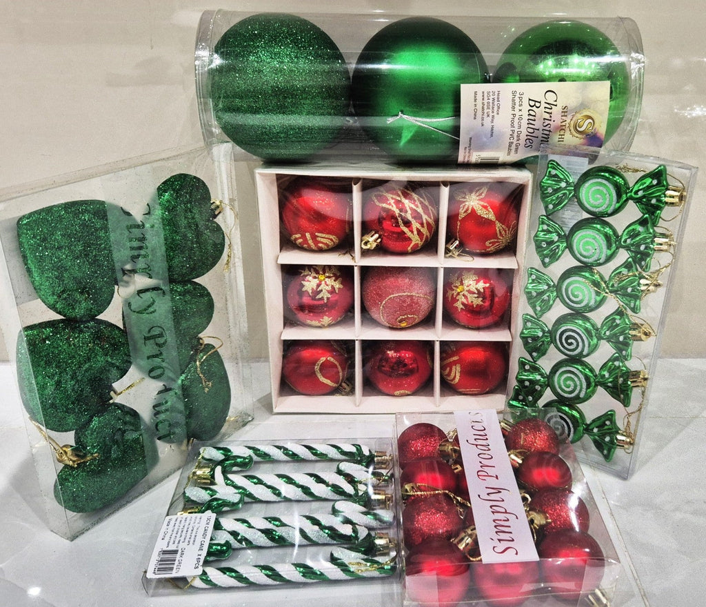 25Pcs - 35Pcs Christmas Tree Full Decoration Set - Assorted Colours Available
