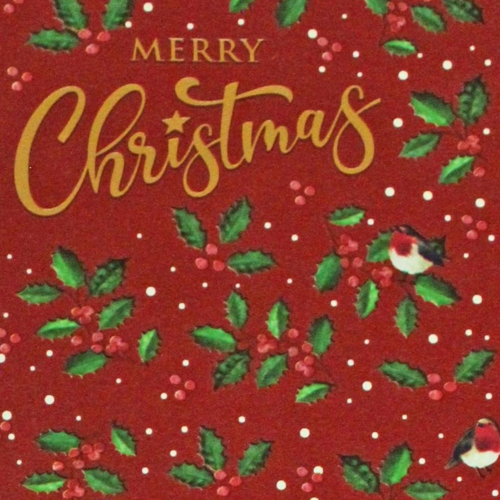 4 Rolls Traditional Christmas Wrapping Paper 7M Gift Wrap & 16 Matching Tags