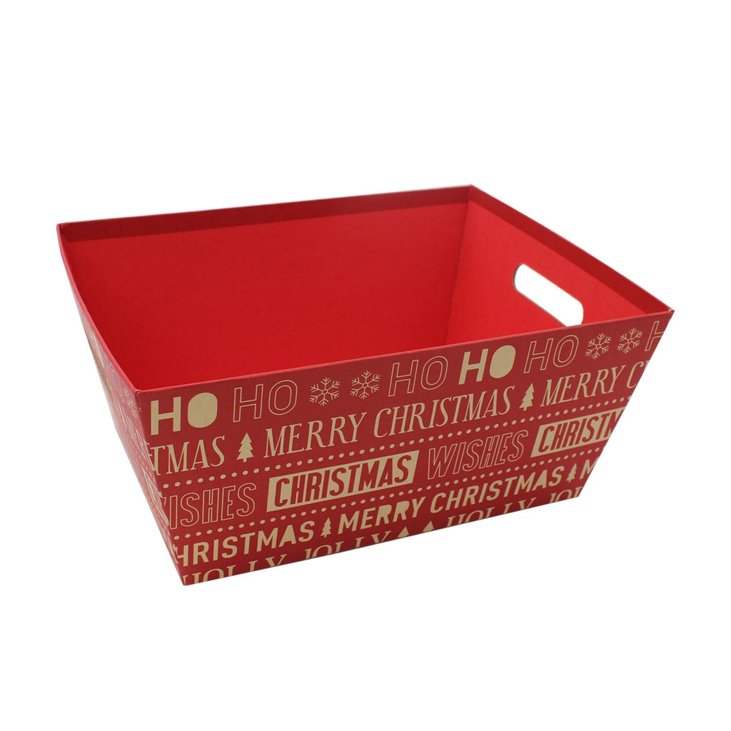 Christmas Hamper Gift Box Small Medium or Large HO HO HO - Choose Size
