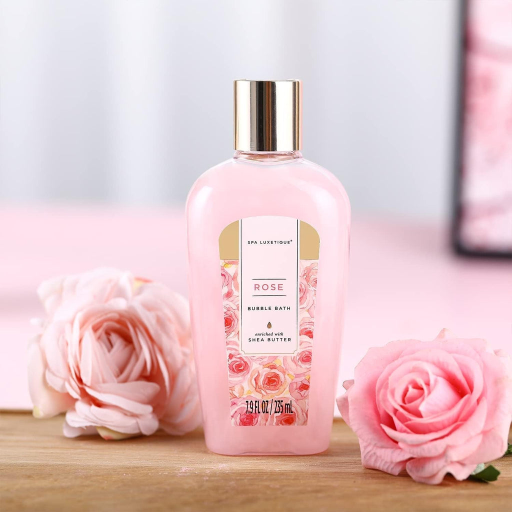 Spa Gift Set, Pamper Gifts for Women, 8Pcs Rose Bath Gift Set with Body Lotion, Body Butter, Bath Bombs, Bath Gift Sets for Women, Personalised Gifts, Birthday Gifts for Women