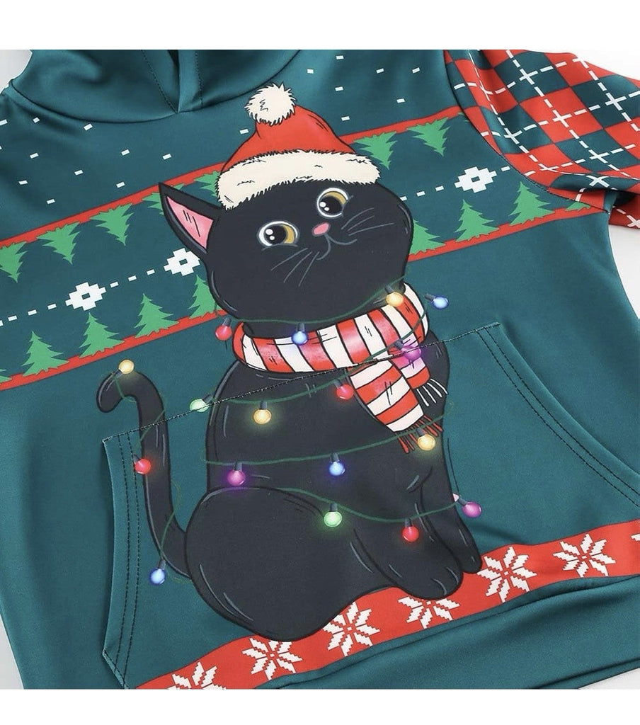 Kids Cat Christmas Sweater