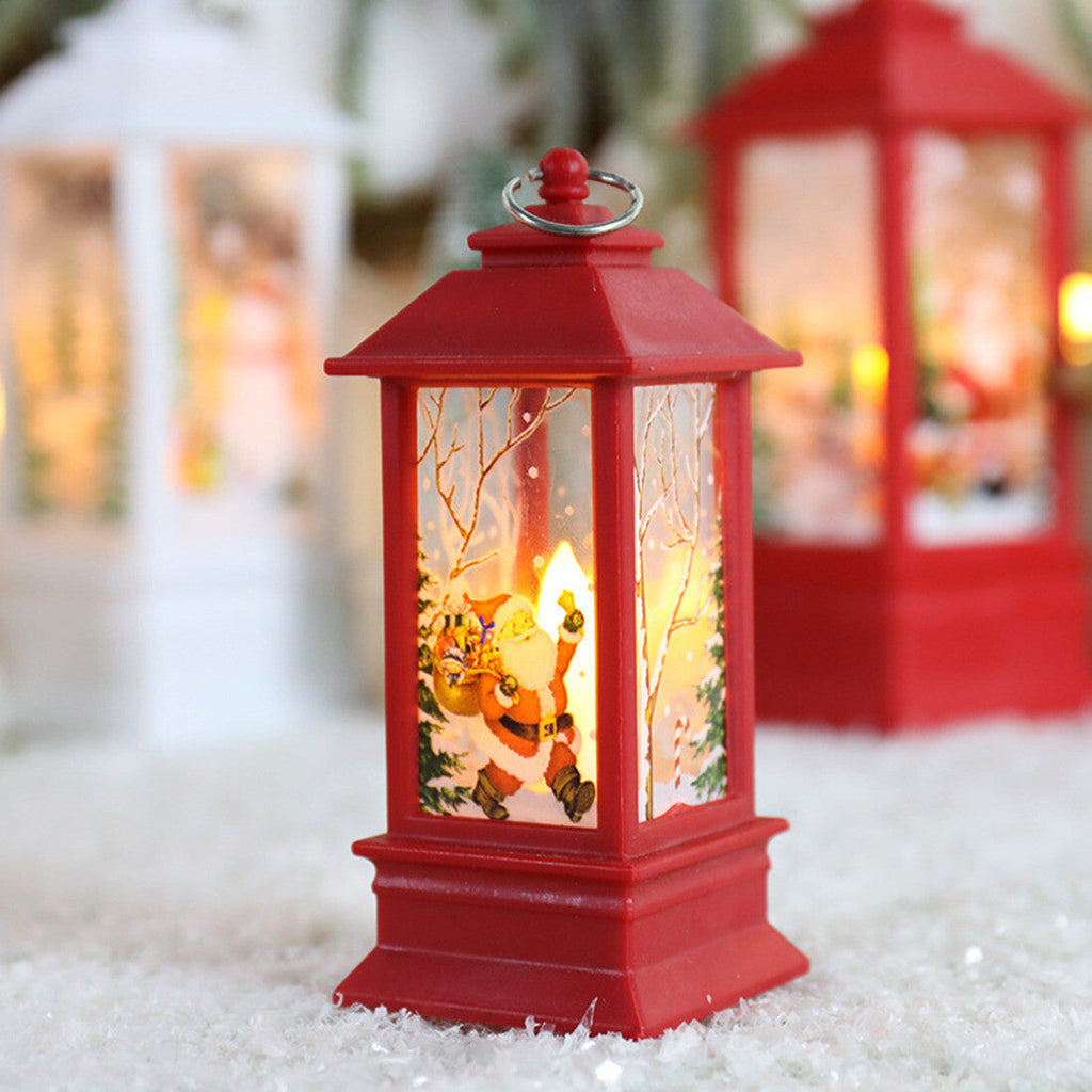 Outdoor Indoor Christmas Lantern Family Xmas Hanging LED Light Decor UK NEW
