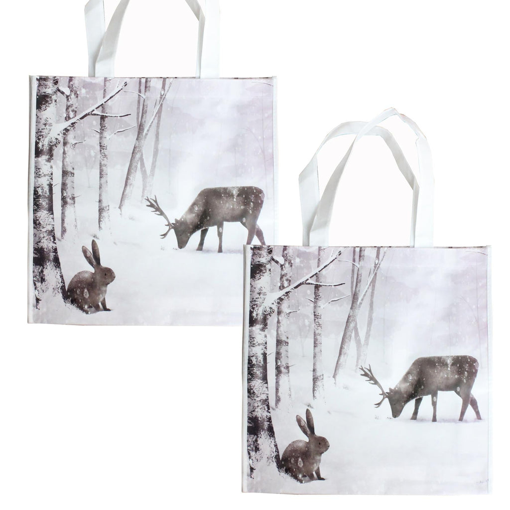 Set of 2 Large Christmas Gift Bags Xmas Presents 38Cm X 38Cm - Choose Design