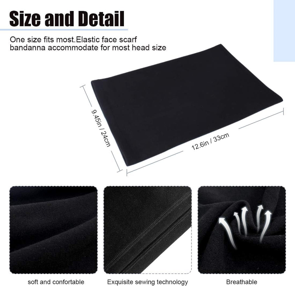 Neck Warmer Snood for Men & Women,Winter Neck Gaiter Fleece Bandana Face Covering Mask Windproof Neck Scarf Neckwear for Outdoor Sports Motorcycle Skiing Running Cycling