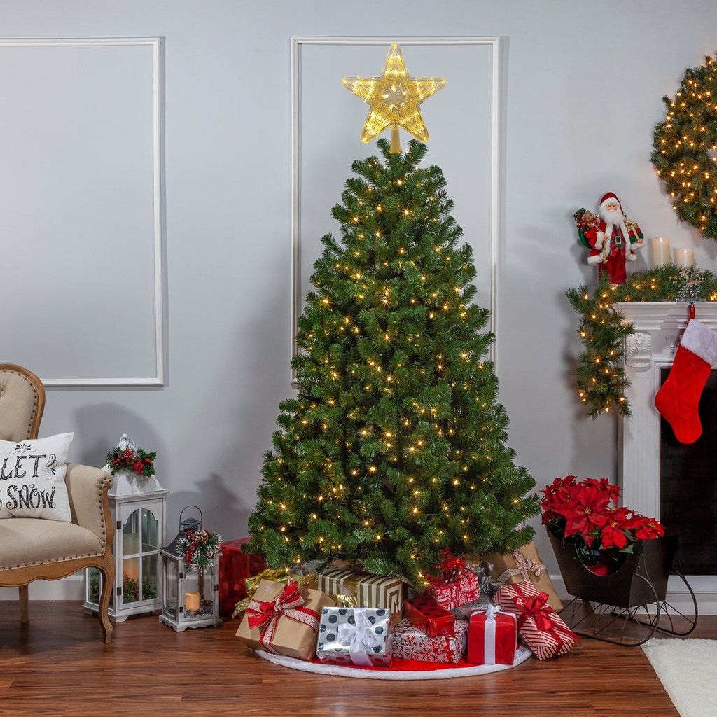 24Cm LED Christmas Tree Topper Star Xmas Tree Light Ornaments Party Tree Decor