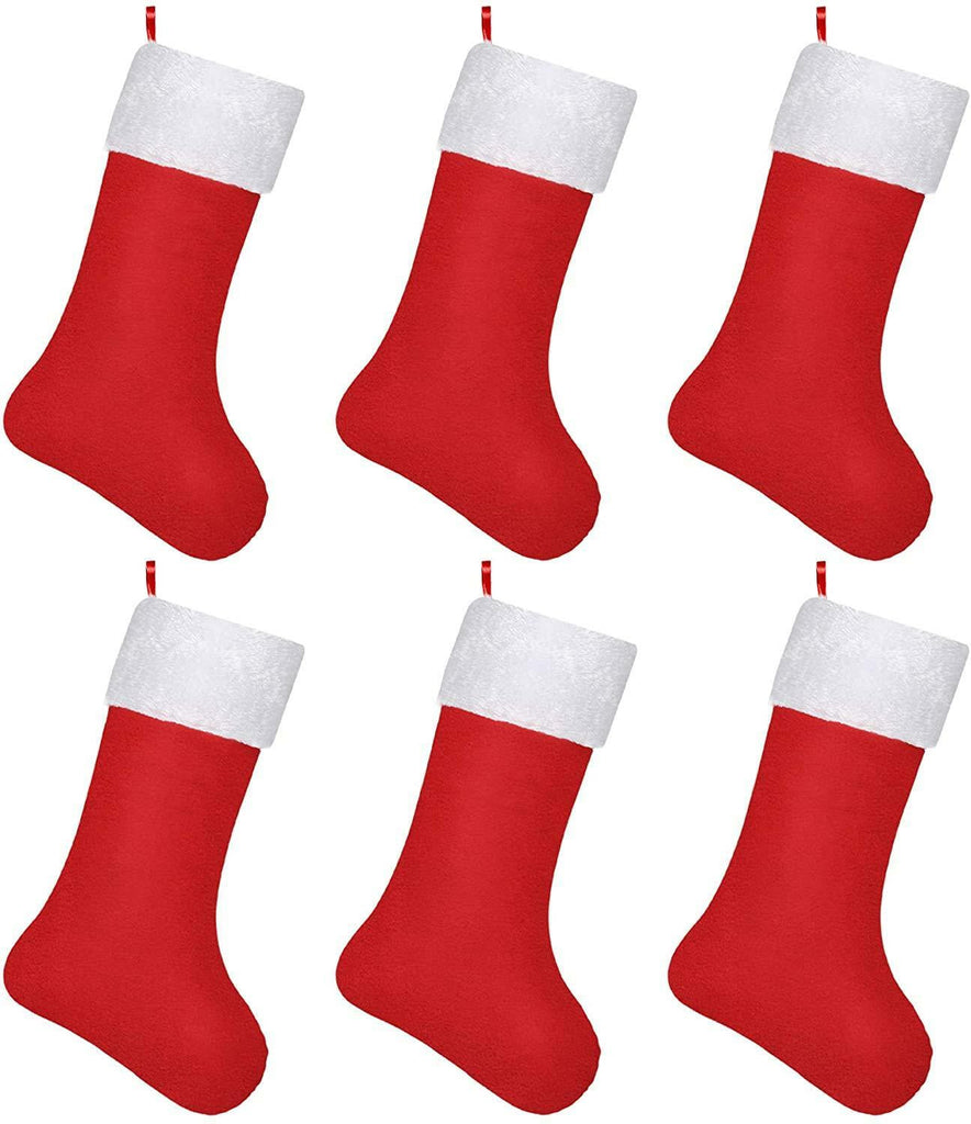 Red Father Christmas Santa Sacks Stocking Socks Bags Gifts Present Xmas Toy 38Cm