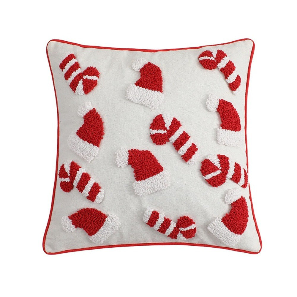 Tufted Cushion Case Christmas Classical Pillowcase Home Decoration