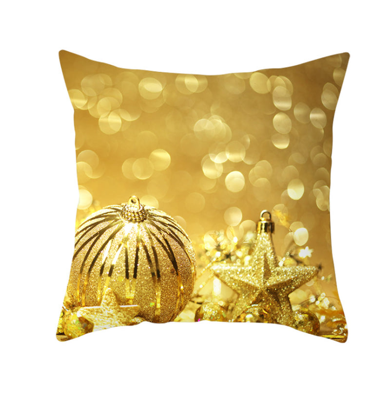 NEW 2025 CHRISTMAS NEW YEAR POLYESTER CUSHION COVER PILLOW CASE HOME SOFA DECOR