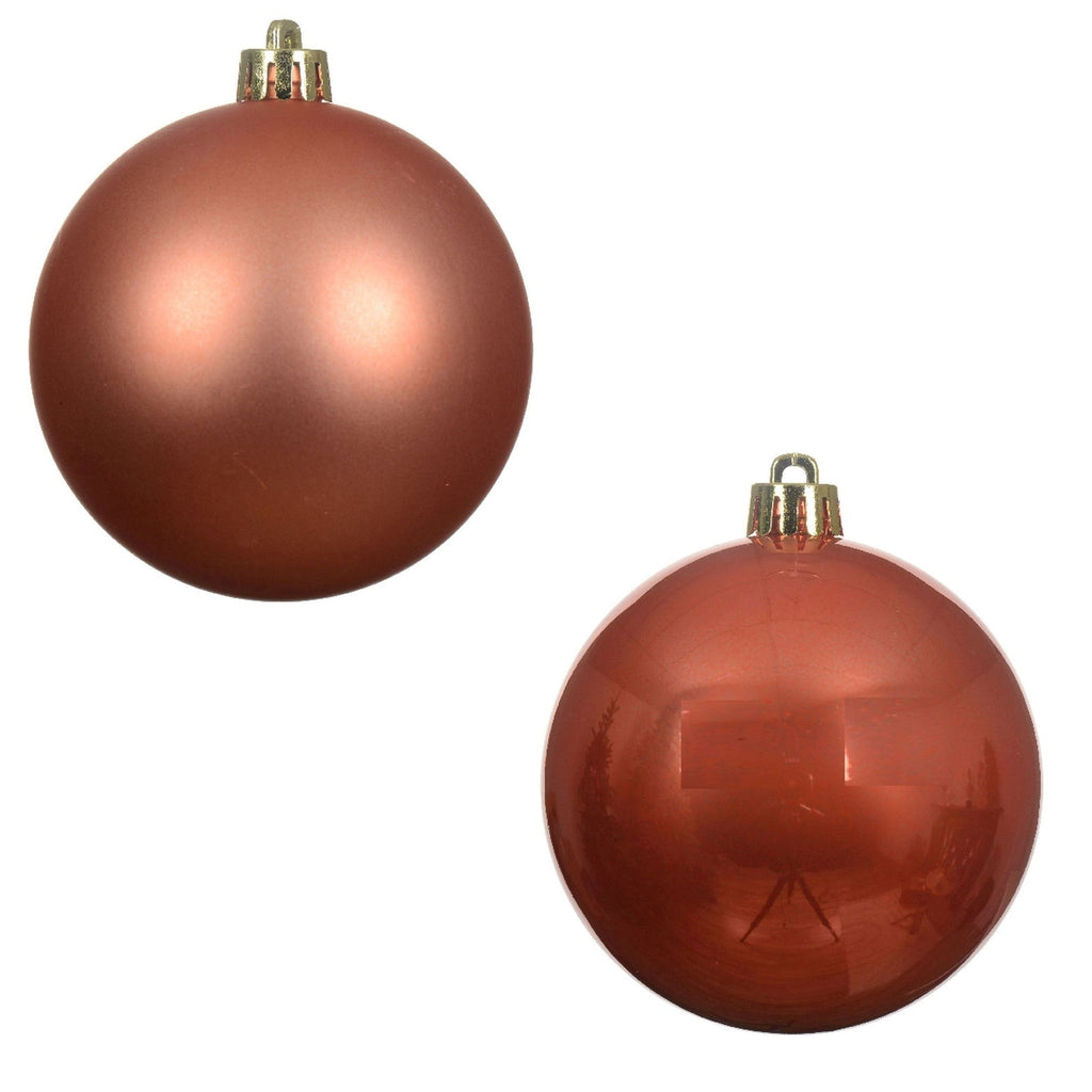24 Spiced Pumpkin Orange Baubles Christmas Tree Decorations Tree Ornaments 6Cm