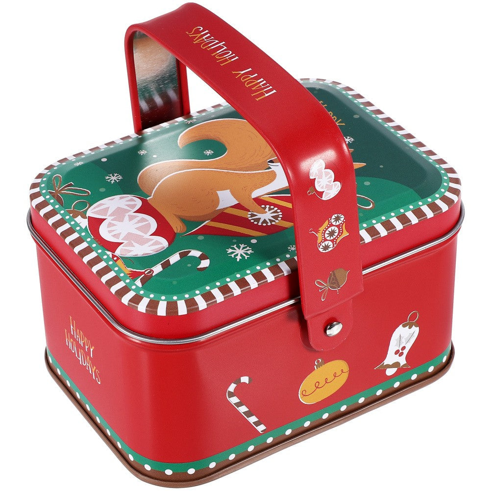 The Christmas Tin Box Cookie Boxes for Packaging Candy Container