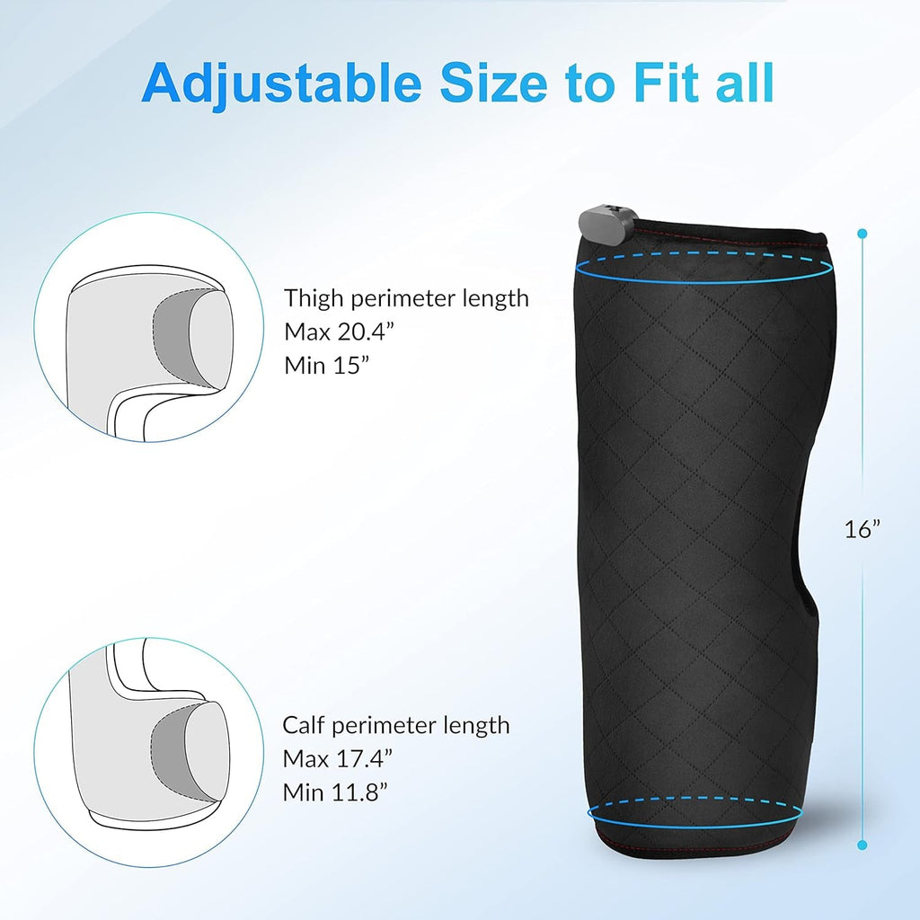 Knee Massager Joint Pain Relief, Heated Knee Massager with Massage, Heating Massager Wrap with Vibration, Christmas Gifts for Women Men