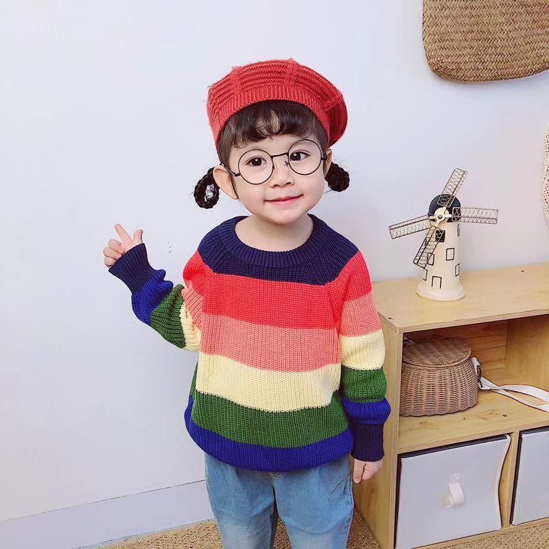 Boys Girls Winter Sweater Jumper Childrens Warm Christmas Knitted Age 2-8 Years