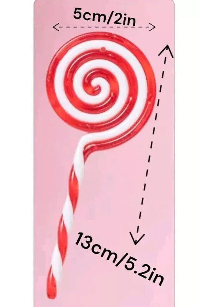 48 Christmas Tree Hanging Decorations 12 Lollipops and 36 Candy Cane UK