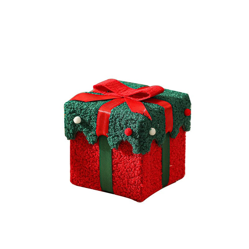 Christmas Gift Packaging Box Thickened Flannel Christmas Gift Empty Box