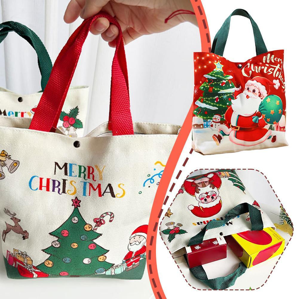 Christmas Gift Bags, Gift Bags, Xmas Eve Tote Bags, Candy & Apple Packaging Bags