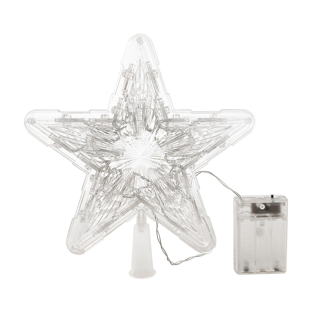 24Cm LED Christmas Tree Topper Star Xmas Tree Light Ornaments Party Tree Decor