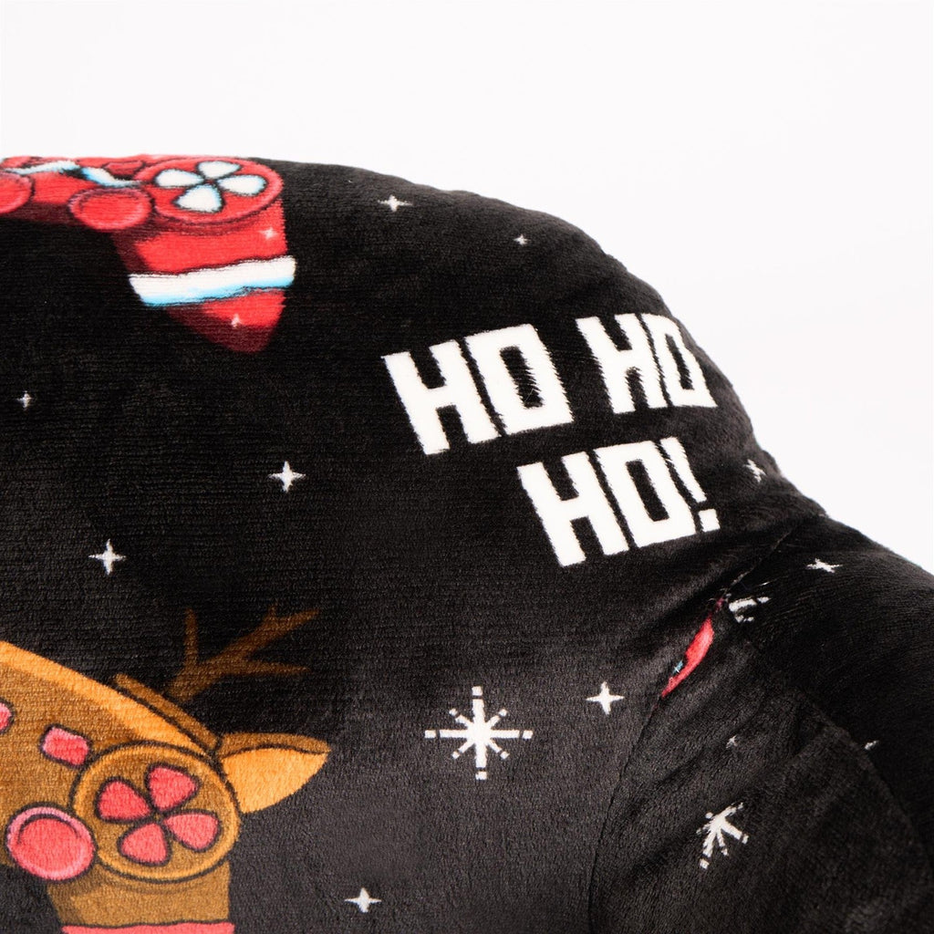 OHS Xmas Cuddle Cushion Gaming Kids Soft Fleece Back Support Reading Pillow