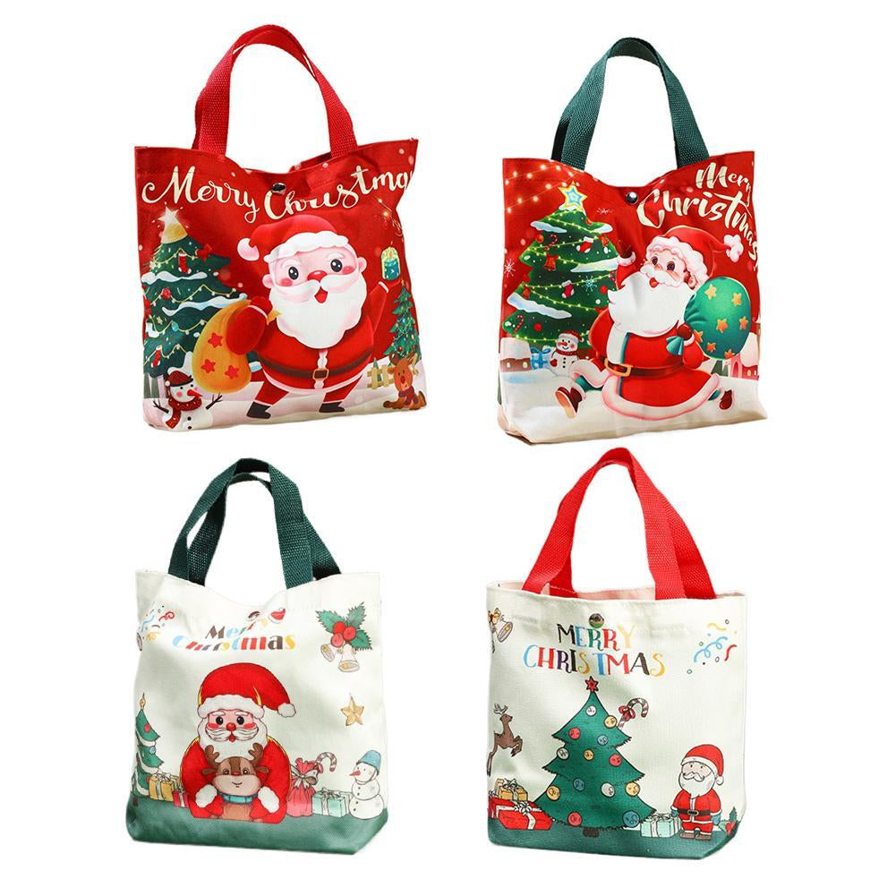 Christmas Gift Bags, Gift Bags, Xmas Eve Tote Bags, Candy & Apple Packaging Bags
