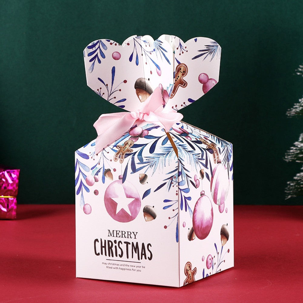 12 PCS Christmas Apple Packaging Box Child Cartoon Packing Boxes