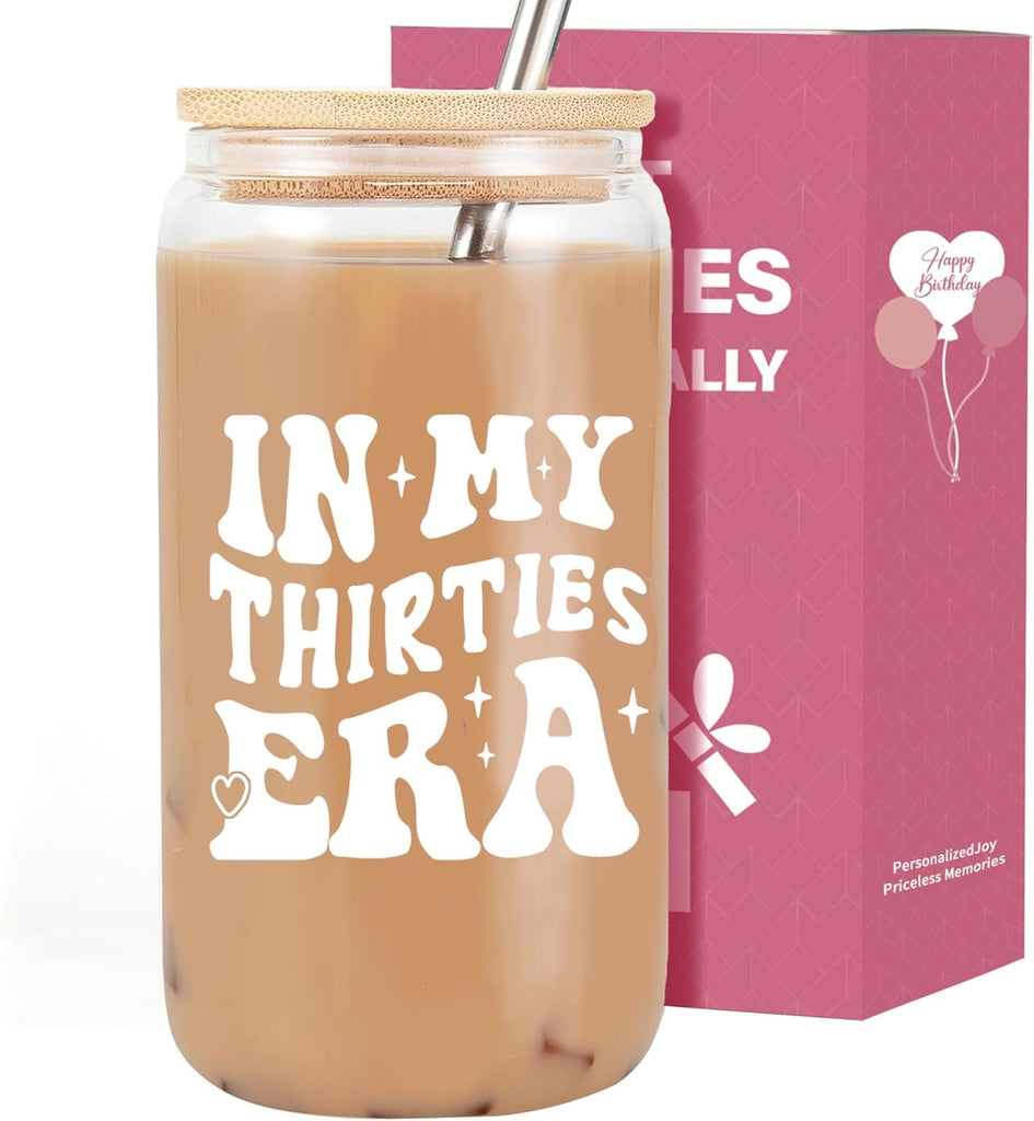30Th Birthday Gifts for Women, 30Th Birthday Creative Travel Mug, Coke Cup, Glass Mug, Interesting Personalized Mug, Gift for Best Friend Female Mum Wife Daughter Sister Girlfriend