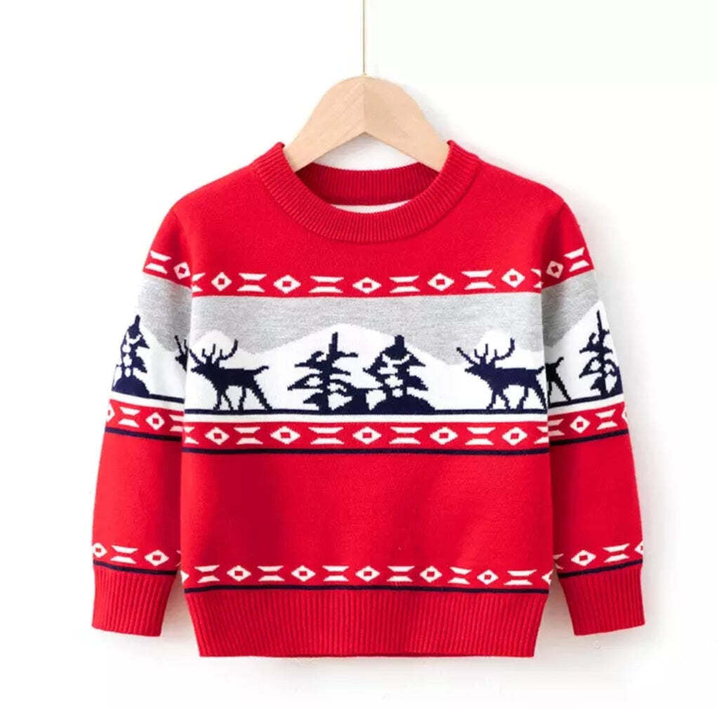 New Kids Boys and Girls Christmas Jumpers/ Sweaters Knitted Warm Winter