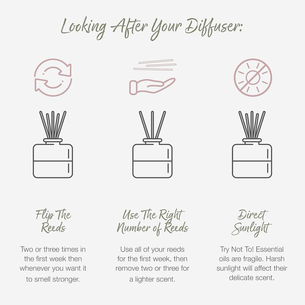Scented Gift Box with Candle, Reed Diffuser, and Room Mist, Aromatherapy Essential Oils, Long Lasting Fragrance, Made in the UK (Jasmine and Rosewood) (150G, 100Ml, 30Ml) -