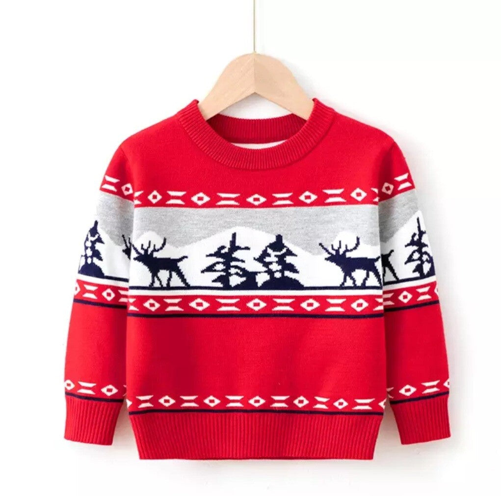 New Kids Boys and Girls Christmas Jumpers/ Sweaters Knitted Warm Winter