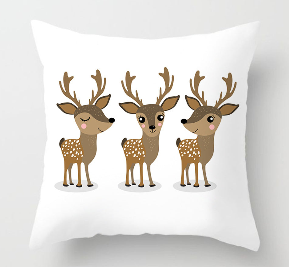 NEW 2025 CHRISTMAS NEW YEAR POLYESTER CUSHION COVER PILLOW CASE HOME SOFA DECOR