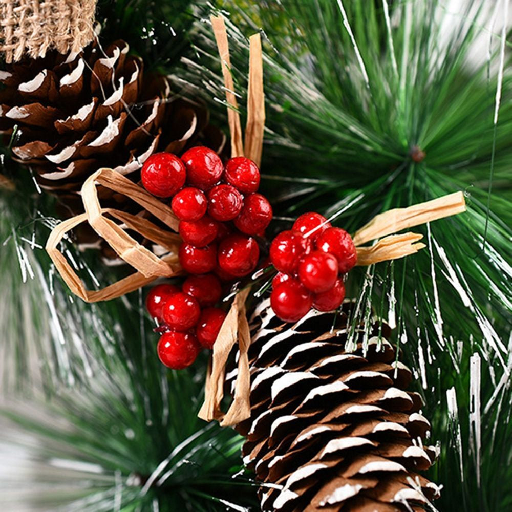 Large Snowy Christmas Wreath for Front Door Garland Christmas Decoration Outdoor