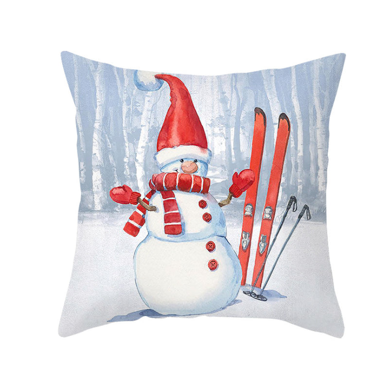 NEW 2025 CHRISTMAS NEW YEAR POLYESTER CUSHION COVER PILLOW CASE HOME SOFA DECOR