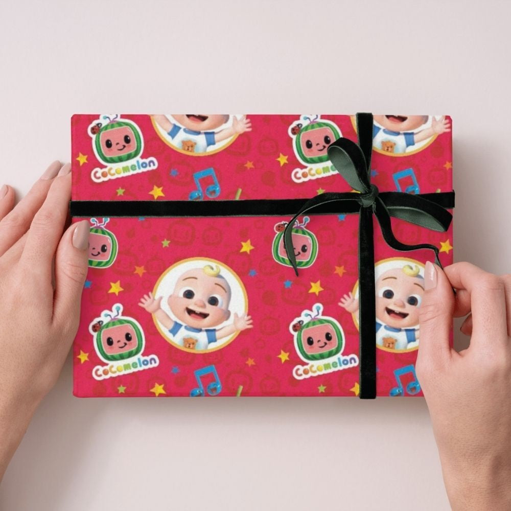 Wrapping Paper Cocomelon Kids Birthday Gift Wrap 3 X 4M Roll Wrap