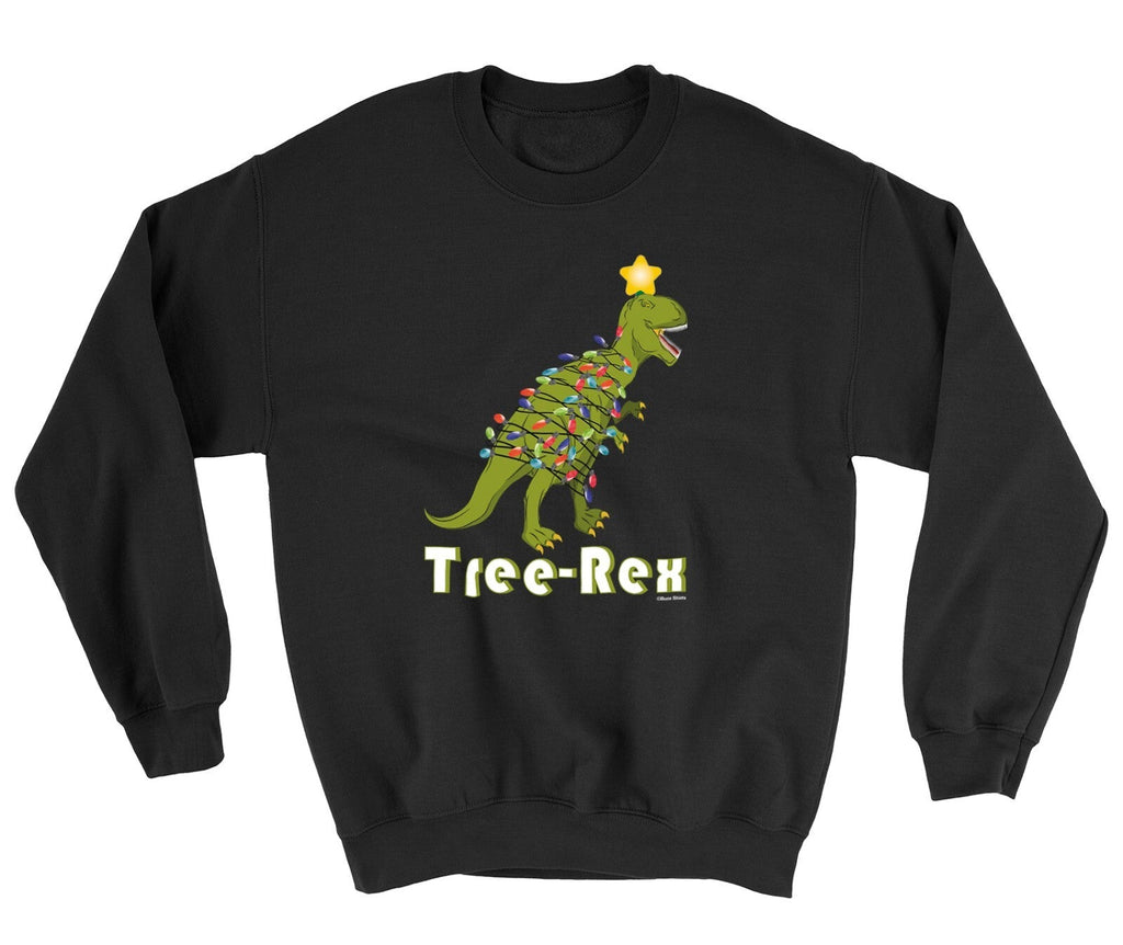Kids Christmas Sweater Tree- Rex Dinosaur 3/4 or 5/6 Yrs Jumper Stocking Filler