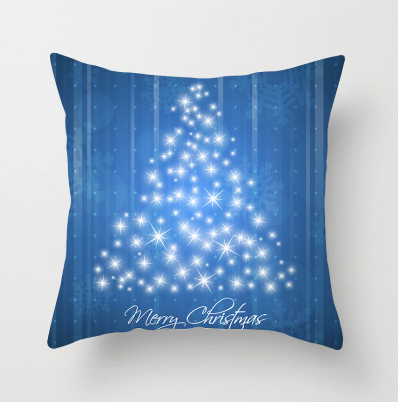 NEW 2025 CHRISTMAS NEW YEAR POLYESTER CUSHION COVER PILLOW CASE HOME SOFA DECOR
