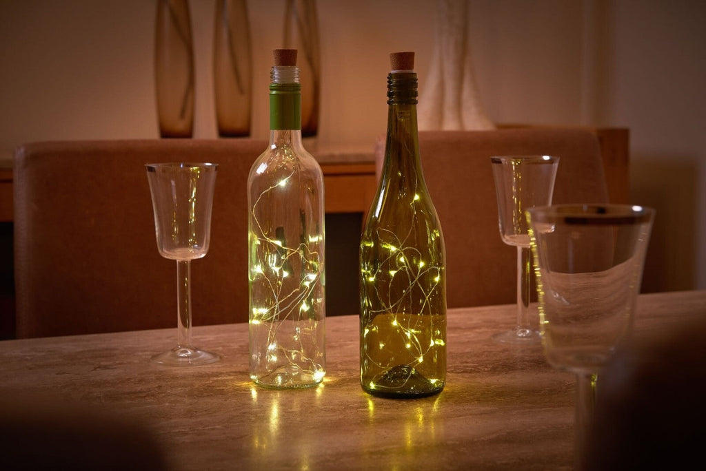 Auraglow Rechargeable USB LED Bottle Cork Wire Fairy String Lights